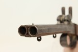 Antique 1850s EUROPEAN SxS DOUBLE BARREL Pistol .41 Caliber Percussion Double Barrel Self Defense Pistol - 8 of 15