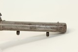 Antique 1850s EUROPEAN SxS DOUBLE BARREL Pistol .41 Caliber Percussion Double Barrel Self Defense Pistol - 15 of 15