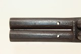 Antique 1850s EUROPEAN SxS DOUBLE BARREL Pistol .41 Caliber Percussion Double Barrel Self Defense Pistol - 8 of 15