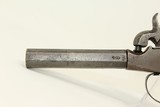 Turn Off Barrel Antique GERMAN POCKET PISTOL Mid-19th Century HIDEOUT Carry Gun in .42 - 4 of 16