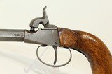 Turn Off Barrel Antique GERMAN POCKET PISTOL Mid-19th Century HIDEOUT Carry Gun in .42 - 3 of 16