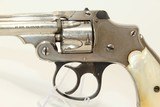 LONG BARREL S&W Safety Hammerless .32 Revolver C&R SCARCE 6 Inch Barrel and PEARL GRIPS! - 3 of 19