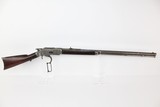 SPEC ORDER 28-Inch Barrel Antique Winchester 1873 Made 1888 w Tooled Leather Scabbard in .32 WCF - 15 of 19