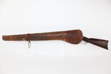 SPEC ORDER 28-Inch Barrel Antique Winchester 1873 Made 1888 w Tooled Leather Scabbard in .32 WCF - 2 of 19