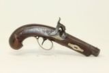 ENGRAVED Antique DERINGER Marked Pocket PISTOL Famous Pocket Pistol From the Mid-1800s - 1 of 15