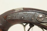 CASED & Engraved WURFFLEIN Made DERINGER Pistol German American Immigrant Gunmaker from Philadelphia - 6 of 19