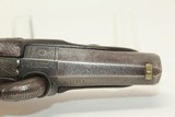 CASED & Engraved WURFFLEIN Made DERINGER Pistol German American Immigrant Gunmaker from Philadelphia - 9 of 19