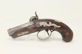 CASED & Engraved WURFFLEIN Made DERINGER Pistol German American Immigrant Gunmaker from Philadelphia - 11 of 19