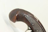 CASED & Engraved WURFFLEIN Made DERINGER Pistol German American Immigrant Gunmaker from Philadelphia - 3 of 19
