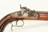 HESSIAN Antique TARGET Pistol by G&W PISTOR Beautifully Made GERMAN Muzzle Loading Pistol - 3 of 18