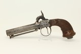 BRACE of Antique Engraved .50 Cal. EUROPEAN Pistols HANDSOME Mid-19th Century Defensive Guns - 2 of 25