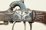 BRACE of Antique Engraved .50 Cal. EUROPEAN Pistols HANDSOME Mid-19th Century Defensive Guns - 17 of 25