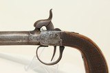 BREECH Load BELGIAN Antique POCKET PISTOL Mid-19th Century HIDEOUT Carry Gun in .50 - 3 of 16