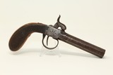 BREECH Load BELGIAN Antique POCKET PISTOL Mid-19th Century HIDEOUT Carry Gun in .50 - 12 of 16