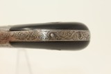 TINY Vest-Pocket ENGRAVED Antique .22 PEPPERBOX Fine Mariette Brevette from 1850s Belgium - 7 of 13