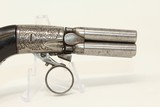 TINY Vest-Pocket ENGRAVED Antique .22 PEPPERBOX Fine Mariette Brevette from 1850s Belgium - 13 of 13