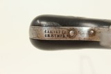 TINY Vest-Pocket ENGRAVED Antique .22 PEPPERBOX Fine Mariette Brevette from 1850s Belgium - 6 of 13