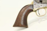 Engraved CIVIL WAR Antique COLT 1861 NAVY RevolverBeautifully ENGRAVED Civil War Made in 1864 - 16 of 19