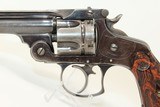 FINE 1880s Antique Smith & Wesson .38 S&W Double Action Double Action Revolver with Red Brindle Grips! - 3 of 17