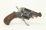 BELGIAN Folding Trigger POCKET .32 Cal. Revolver Early 20th Century C&R Concealed Carry Gun - 13 of 15