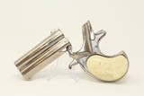 NICKEL Remington Double DERINGER with FIGURED GRIP .41 Rimfire Two-Shot Deringer Pistol! - 7 of 10