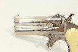 NICKEL Remington Double DERINGER with FIGURED GRIP .41 Rimfire Two-Shot Deringer Pistol! - 10 of 10