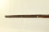 16 LB. HEAVY Octagonal Barreled Antique LONG RIFLE With Neat Adjustable Peep Sight! - 20 of 20