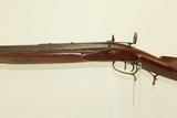 16 LB. HEAVY Octagonal Barreled Antique LONG RIFLE With Neat Adjustable Peep Sight! - 19 of 20