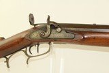 16 LB. HEAVY Octagonal Barreled Antique LONG RIFLE With Neat Adjustable Peep Sight! - 4 of 20