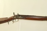 16 LB. HEAVY Octagonal Barreled Antique LONG RIFLE With Neat Adjustable Peep Sight! - 1 of 20