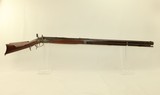 16 LB. HEAVY Octagonal Barreled Antique LONG RIFLE With Neat Adjustable Peep Sight! - 2 of 20