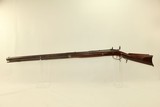 16 LB. HEAVY Octagonal Barreled Antique LONG RIFLE With Neat Adjustable Peep Sight! - 17 of 20