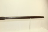 16 LB. HEAVY Octagonal Barreled Antique LONG RIFLE With Neat Adjustable Peep Sight! - 13 of 20