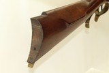 16 LB. HEAVY Octagonal Barreled Antique LONG RIFLE With Neat Adjustable Peep Sight! - 7 of 20