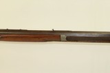 16 LB. HEAVY Octagonal Barreled Antique LONG RIFLE With Neat Adjustable Peep Sight! - 5 of 20