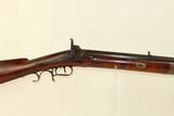 QUINTESSENTIAL FRONTIER RIFLE Antique by SLOTTER Circa 1860 Philadelphia Made Large Bore Plains Rifle! - 1 of 21