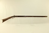 1800s Antique BEDFORD, PENNSYLVANIA Long Rifle Full Stock Rifle with GERMAN SILVER INLAYS! - 2 of 21