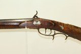 1800s Antique BEDFORD, PENNSYLVANIA Long Rifle Full Stock Rifle with GERMAN SILVER INLAYS! - 19 of 21