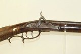 1800s Antique BEDFORD, PENNSYLVANIA Long Rifle Full Stock Rifle with GERMAN SILVER INLAYS! - 4 of 21