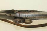 EARLY 1800s Short FLINTLOCK BLUNDERBUSS Early 19th Century “Close Range” Weapon with Leather Sling! - 7 of 17