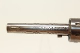 FACTORY ENGRAVED Antique COLT Open Top REVOLVER 7-Shot .22 Rimfire Pocket Revolver Made in 1875! - 7 of 15