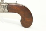 INITIALED Antique W. KETLAND FLINTLOCK Pistol Circa 1813 Boot or Pocket Pistol! - 2 of 16