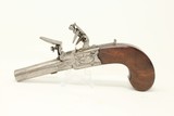 INITIALED Antique W. KETLAND FLINTLOCK Pistol Circa 1813 Boot or Pocket Pistol! - 1 of 16