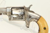 Antique HOPKINS & ALLEN XL 4 Spur Trigger Revolver .38 Rimfire Revolver with Antique Ivory Grips! - 3 of 15