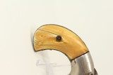 Antique HOPKINS & ALLEN XL 4 Spur Trigger Revolver .38 Rimfire Revolver with Antique Ivory Grips! - 13 of 15