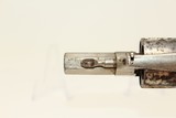 Antique HOPKINS & ALLEN XL 4 Spur Trigger Revolver .38 Rimfire Revolver with Antique Ivory Grips! - 11 of 15