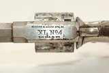 Antique HOPKINS & ALLEN XL 4 Spur Trigger Revolver .38 Rimfire Revolver with Antique Ivory Grips! - 6 of 15