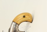 Antique HOPKINS & ALLEN XL 4 Spur Trigger Revolver .38 Rimfire Revolver with Antique Ivory Grips! - 2 of 15