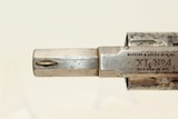 Antique HOPKINS & ALLEN XL 4 Spur Trigger Revolver .38 Rimfire Revolver with Antique Ivory Grips! - 7 of 15