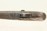 FINE, RARE Antique ENGRAVED SILVER MOORE Deringer Gorgeous Civil War Years No. 1 Deringer .41 Rimfire! - 6 of 12